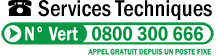 Contacter notre service technique