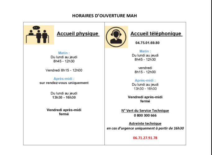 NOUVEAUX HORAIRES